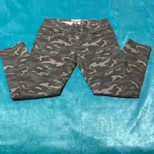 Free People Lennon Printed Army combo skinny pant